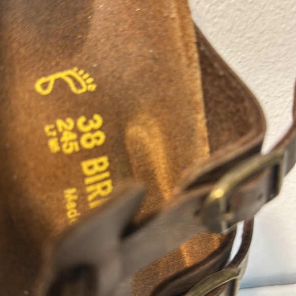 Birkenstock Sparta bronze metallic leather 38 regular sandals - Picture 3 of 11